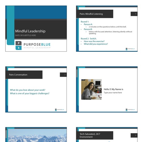 Powerpoint slide deck for an experiental training session | PowerPoint ...