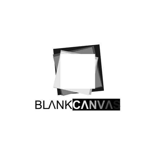 Logo design for blank canvas a creative brand experience and