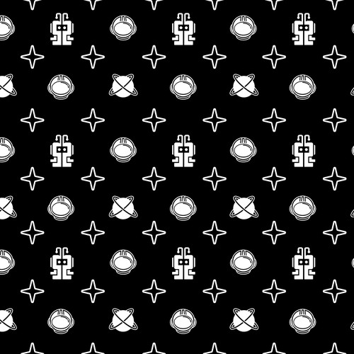 Lv style all over print using my logo with outerspace/galactic theme, Illustration or graphics contest