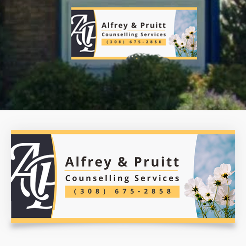 We Need a Professional Street-Facing Sign for Our New Counseling Location Design by ed's_scenery