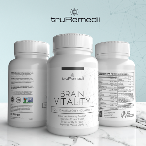 Design minimalist supplement label for a premium brand Design by Tamara.D