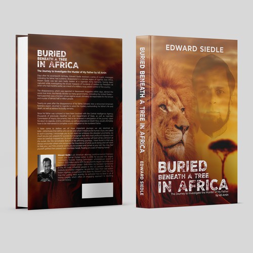 True Crime Book Cover- a son's journey to investigate his father's murder in Africa Design by EsoWorld