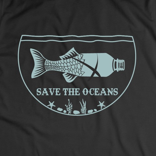 SAVE THE OCEAN OR SAVE THE OCEANS Design by Print_design