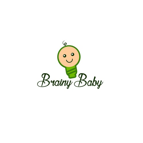 コンペ「Logo needed for Brainy Baby: Food to Enhance A Baby's Brain!」のデザイン by FrogzItalianDesignerさん 