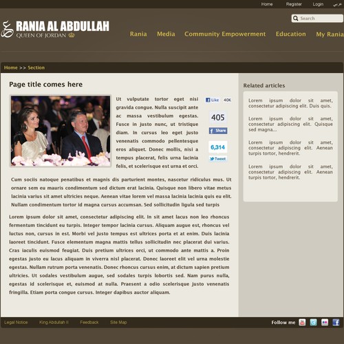 Queen Rania's official website – Queen of Jordan Réalisé par kamelasmar