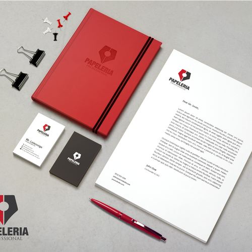 We want a logo for a company trading office supplies and stationery. Design by Nahid Designs ♥