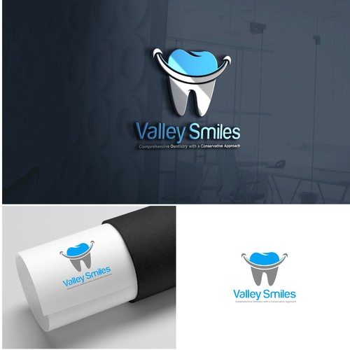 Valley Smiles dental office logo Design by sunshine_design