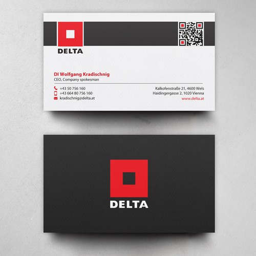 DELTA Business Card Relaunch Design by chandrayaan.creative