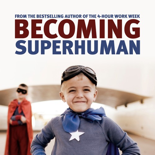 "Becoming Superhuman" Book Cover Diseño de Sean Akers