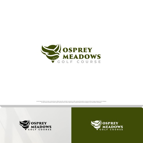 Golf Course Logo - Osprey Meadows Golf Course at Tamarack Design by rzaltf