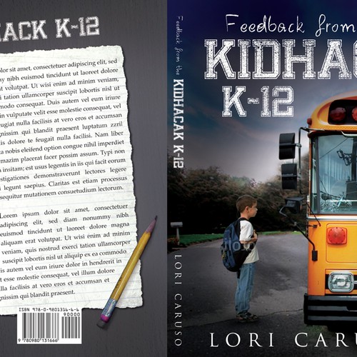 Help Feedback from  the Kidhack  K-12 by Lori Caruso with a new book or magazine cover デザイン by line14