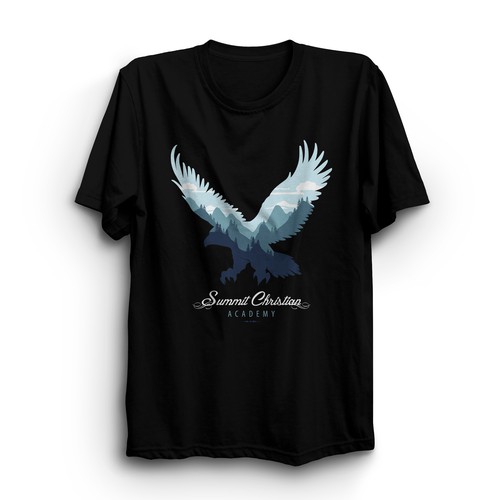 Creative Eagles T-shirt for School Design by Sagara Design