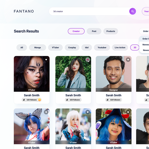 Design a membership fan club site where Japanese creators connect with English speaking supporters Design by Alex Capellan.