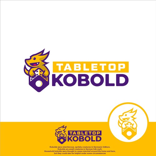 Bring Tabletop Kobold to Life with a Fun, Memorable Logo and Branding Design by Gunsganesh