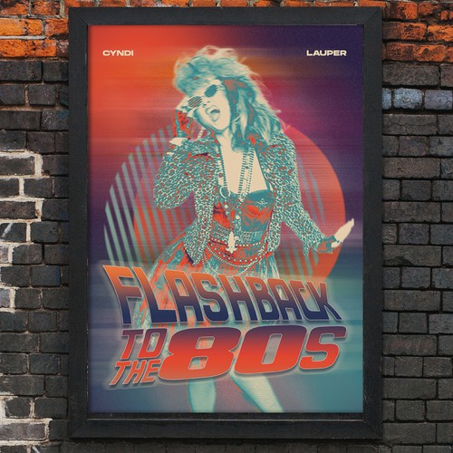 Poster for 1980s Pop Music Stage Show Design by deehage