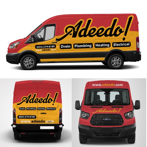 Van Wrap For Service Company Design by xen art