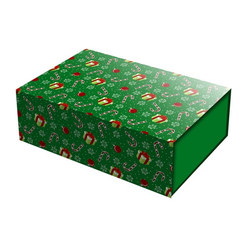 Design a Christmas Pattern for Luxury Decorative Gift Boxes Design réalisé par Digital Man ✅