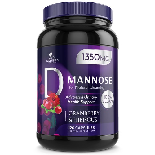 Colorful D-Mannose Design Needed for Nature's Nutrition Design by Wfemme