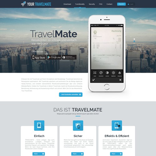 Landing page design contest entry by Progressive