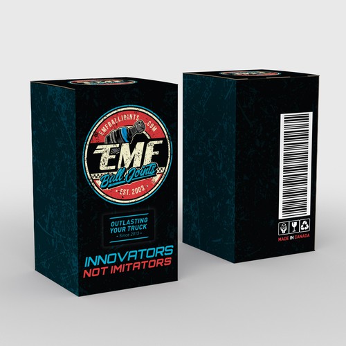 Artwork Design for Automotive Ball Joint Packaging Design by Fajar Juliandri
