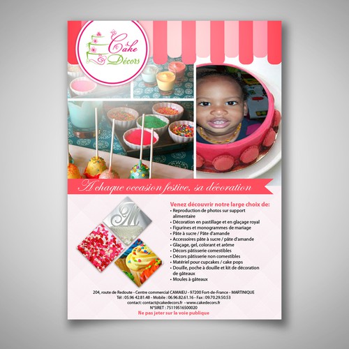 Creez Le La Postcard Flyer Or Print Suivant E Pour Cake Decors Postcard Flyer Or Print Contest 99designs