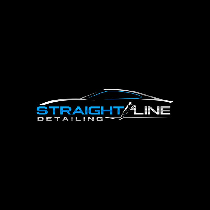 Straight Line Detailing needs a creative logo that pops! | Logo design ...