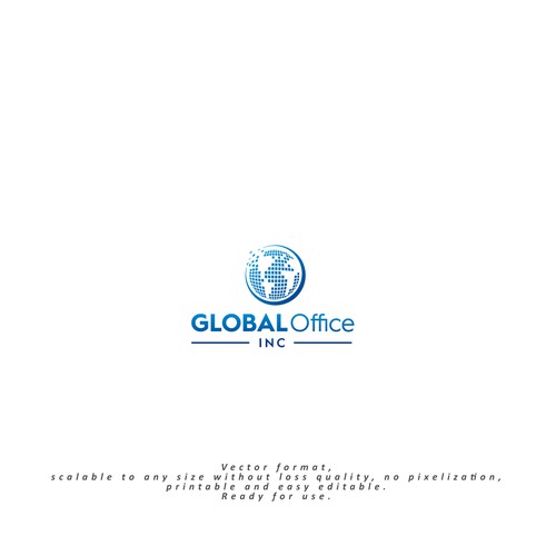 Design a powerful logo for an office equipment company that has global capabilities. Design by NEXNEX