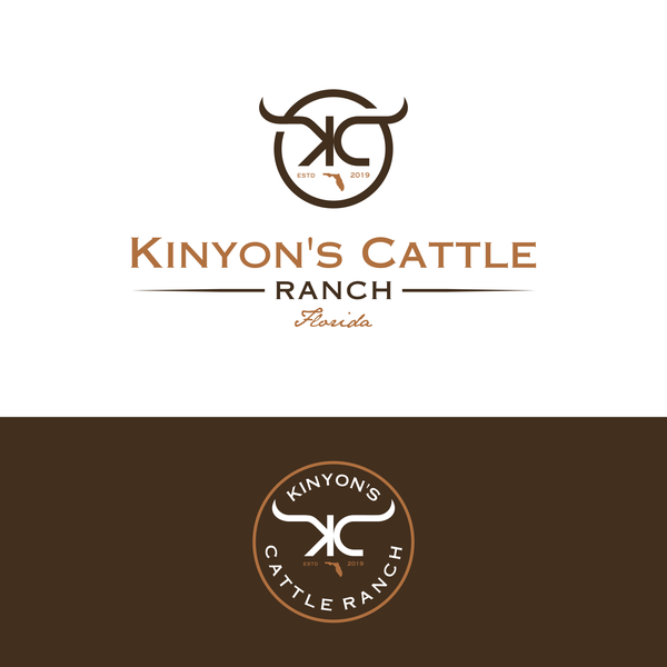Cattle ranch logo
