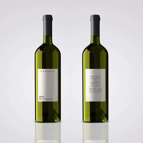 Minimalistic wine label needed Réalisé par Alem Duran