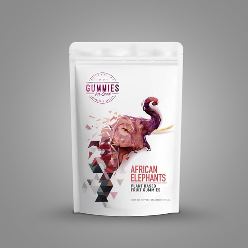 PACKAGE DESIGN: Plant Based Gummies for a Good Cause Design by sougatacreative