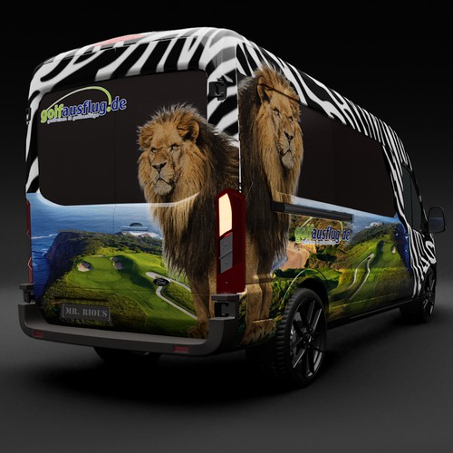 Mini Bus wraping for touristik Mercedes Sprinter Design by TANSA ART