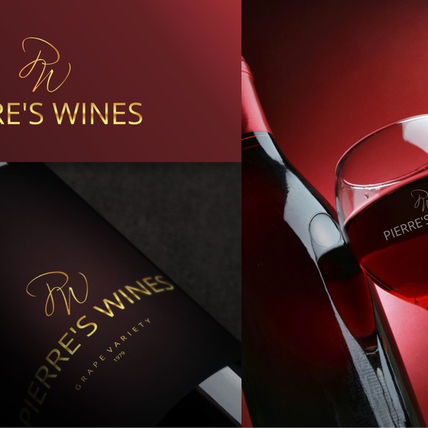 Design by zoeonecok® titled "wine logo"