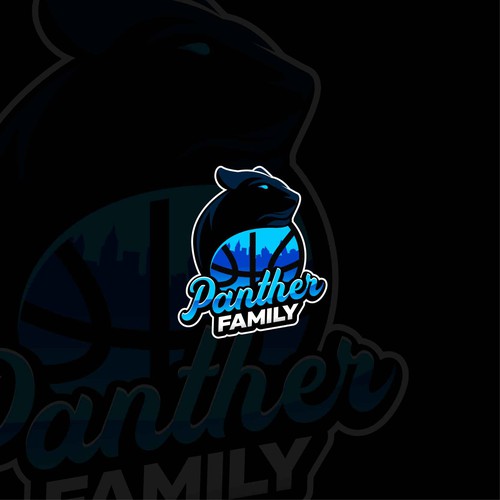 Basketball Logo for Team 'Panther Family' - Your Winning Logo Featured on Major Sports Network-ontwerp door Z Creatives