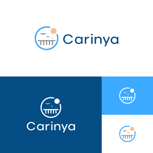 A logo for Carinya Apartments Design by J Co