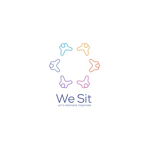 A logo to make people meditate together for a better world Design by Nglray