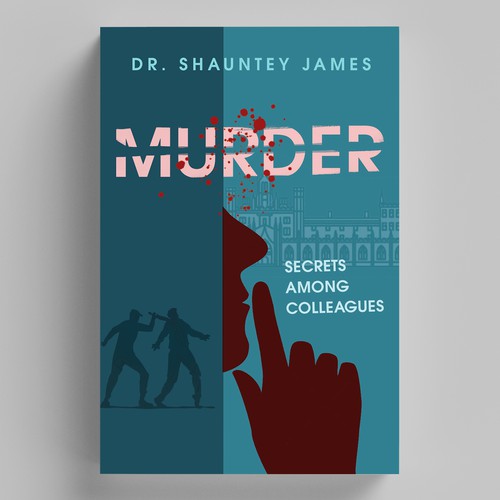 Cover for a classic murder mystery where secrets and lies fly among college professors Design by elQue.design