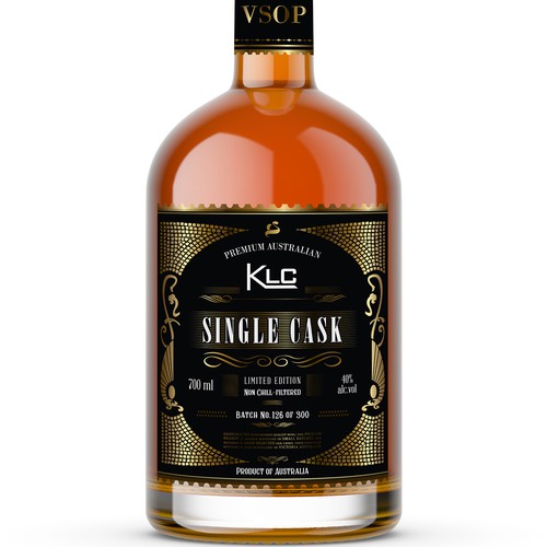 Design Classic & very premium Australian brandy label por ronin71