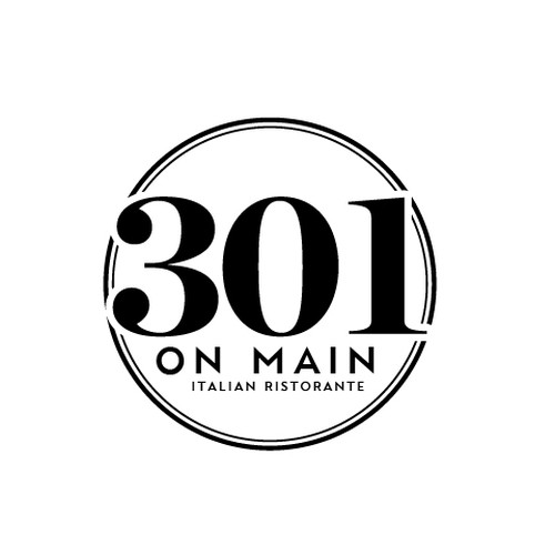 RESTAURANT 301 ADD ITALIAN RISTORANTE under logo Design by Jaely