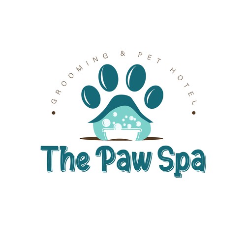 Classic, creative , professional…. The Paw spa , grooming and luxury pet hotel Design by zuley0011