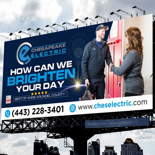 Chesapeake Electric Billboard Design by icon89GraPhicDeSign