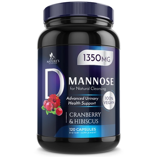 Colorful D-Mannose Design Needed for Nature's Nutrition Design by Wfemme