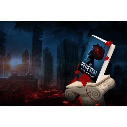 Design a slick Facebook Ad for a riveting techno-thriller
