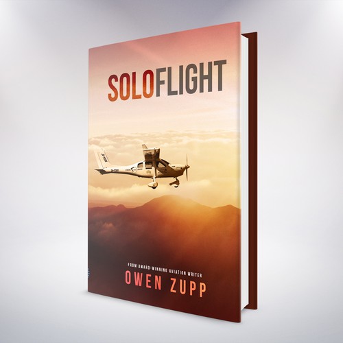 Solo Flight. Design an awesome book cover that captures the adventure of flight. Design by Rav Astra