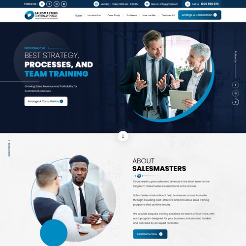 Create an engaging website for a world leading sales consulting company Réalisé par Webwooter™