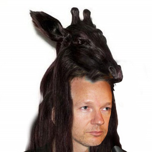 Design the next great hair style for Julian Assange (Wikileaks) Diseño de ArtDsg