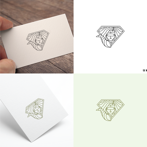 Fortuna Goddess Logo for Luxury French Jewelry House Design by Fit_A™
