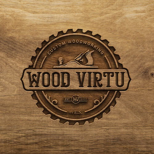 design a custom modern woodworking logo Design réalisé par >>Jelena<<