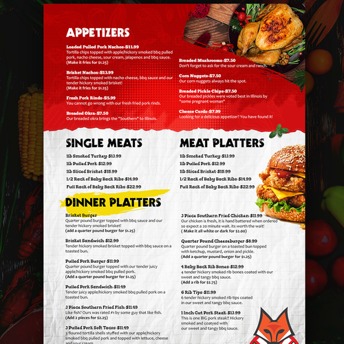 Bright colorful menu to catch the attention of EVERYONE! Design von Smarika Ahuja ❤