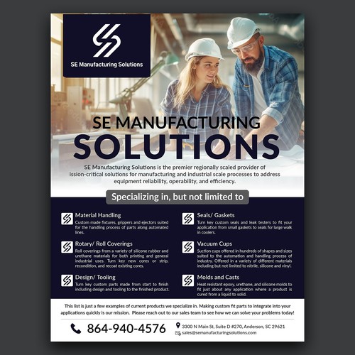 Clean single page line card for potential customers Design by Saqi.KTS