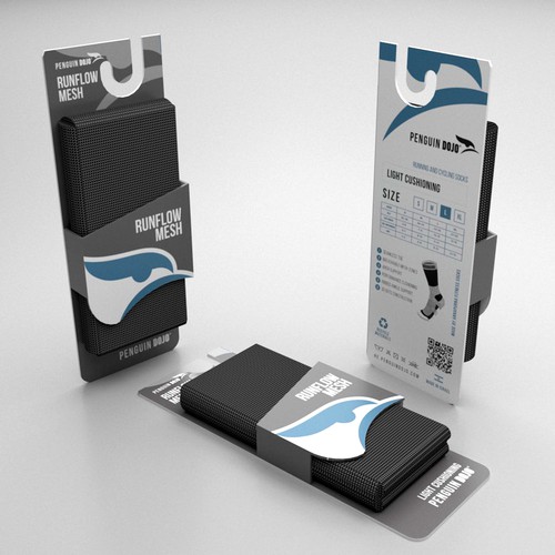 Strong, Dynamic Packaging Design for a Line of Running Products Design by Ixipcalli™